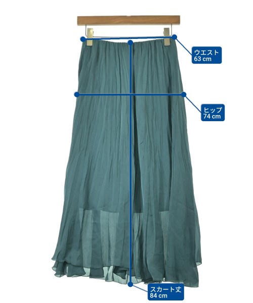 UNTITLED（アンタイトル）ロング・マキシ丈スカート 緑 サイズ:1(S位) レディース/2200672927041