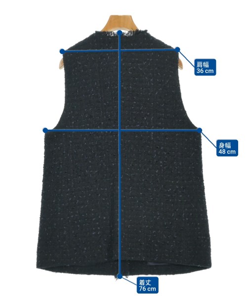 UNTITLED（アンタイトル）ベスト 紺 サイズ:2(M位) レディース/2200672717055