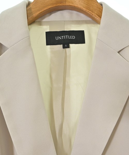 UNTITLED（アンタイトル）テーラードジャケット ベージュ サイズ:1(S位) レディース/2200670861132