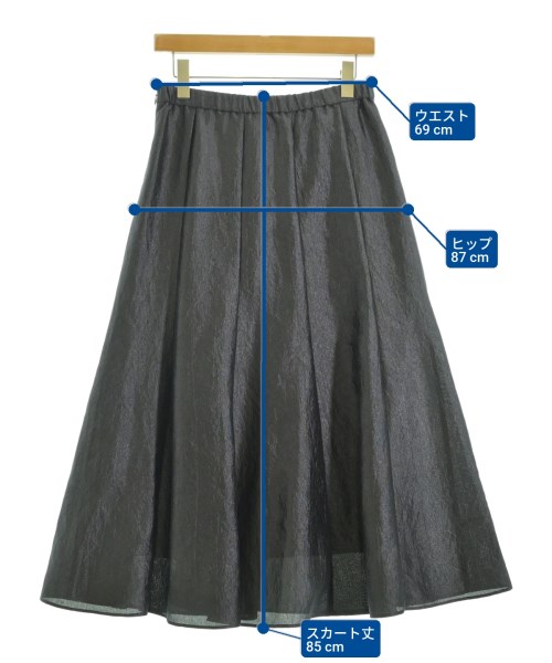 UNTITLED（アンタイトル）ロング・マキシ丈スカート グレー サイズ:3(L位) レディース/2200671711054