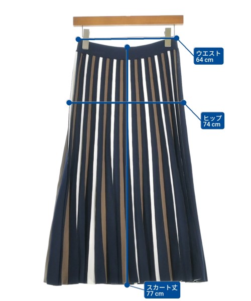 UNTITLED（アンタイトル）ロング・マキシ丈スカート 紺 サイズ:2(M位) レディース/2200671711061