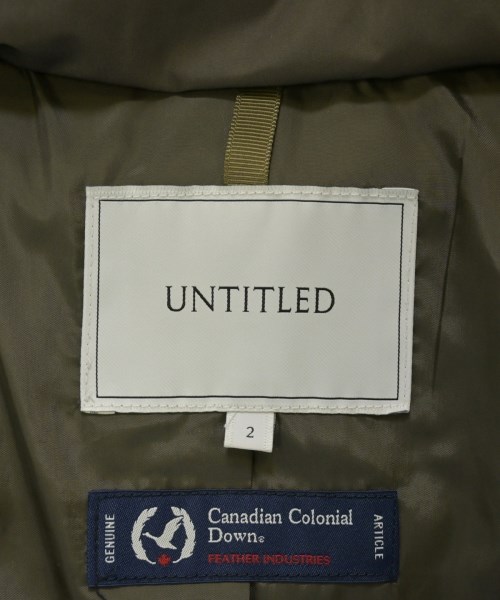 UNTITLED（アンタイトル）ダウンジャケット/ダウンベスト 茶 サイズ:2(M位) レディース/2200671711122