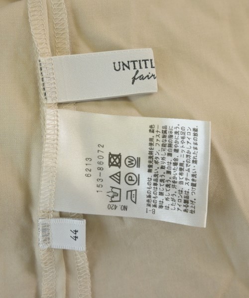 UNTITLED（アンタイトル）ブラウス ベージュ サイズ:44(XL位) レディース/2200672393440