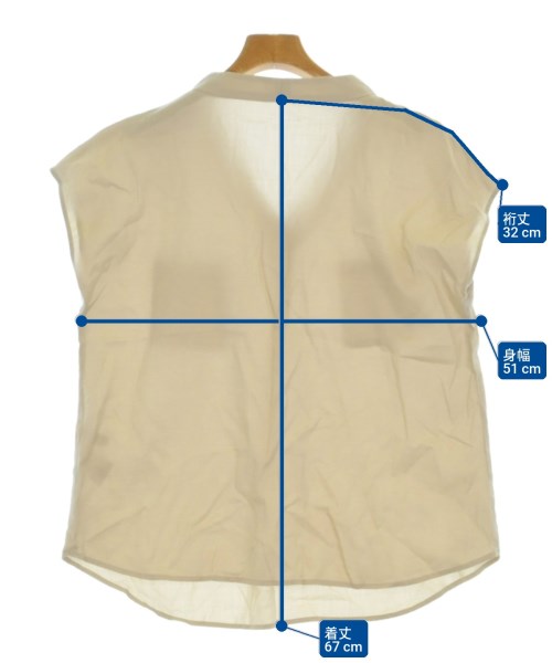 UNTITLED（アンタイトル）ブラウス ベージュ サイズ:44(XL位) レディース/2200672393440