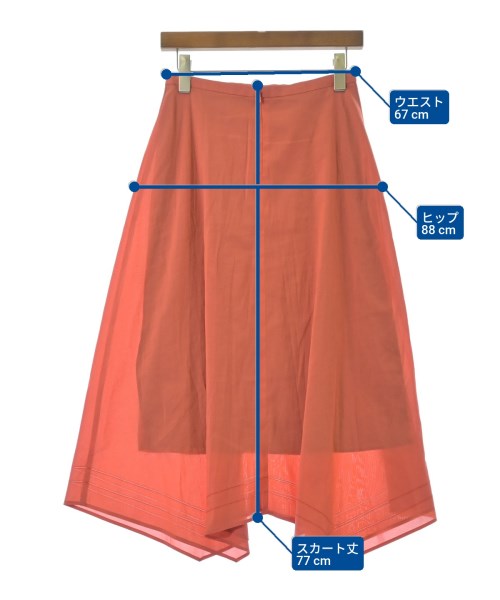 UNTITLED（アンタイトル）ロング・マキシ丈スカート 赤 サイズ:1(S位) レディース/2200676101096