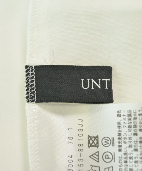 UNTITLED（アンタイトル）カジュアルシャツ 白 サイズ:1(S位) レディース/2200671964054