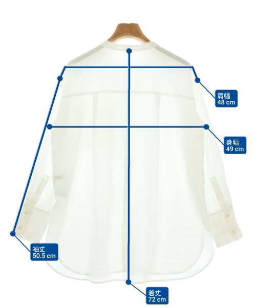 UNTITLED（アンタイトル）カジュアルシャツ 白 サイズ:1(S位) レディース/2200671964054