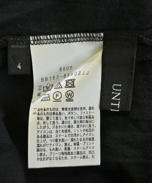 UNTITLED（アンタイトル）カジュアルシャツ 黒 サイズ:4(XL位) レディース/2200675328067