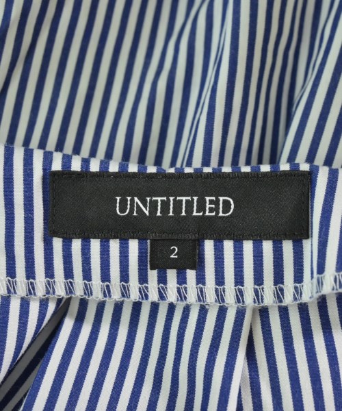 UNTITLED（アンタイトル）カジュアルシャツ 青 サイズ:2(M位) レディース/2200675785150