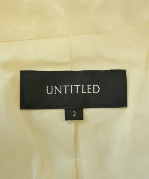 UNTITLED（アンタイトル）テーラードジャケット 白 サイズ:2(M位) レディース/2200682195010