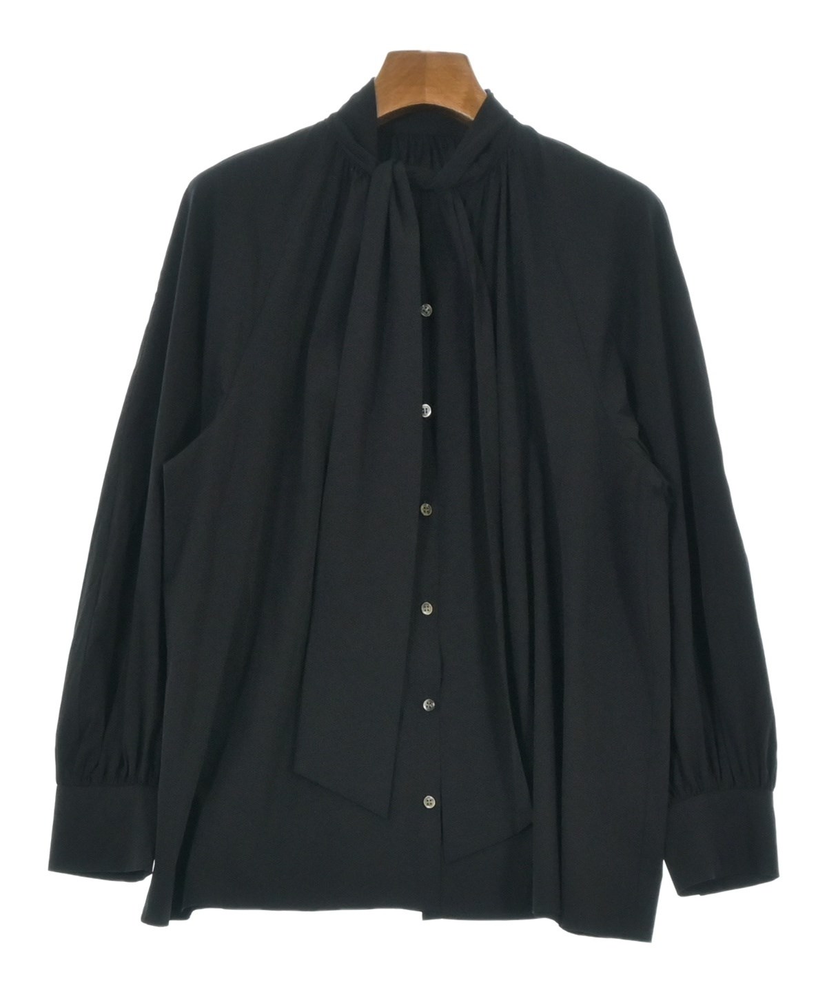 【自由区】新品・タグ付き／ブラウス／ブラック／LL UNTITLED（アンタイトル）ブラウス 黒 サイズ:M レディース