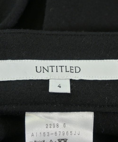 UNTITLED（アンタイトル）スラックス 黒 サイズ:4(XL位) レディース/2200696473012