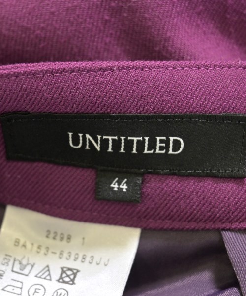 UNTITLED（アンタイトル）スラックス 紫 サイズ:44(XL位) レディース/2200696473029