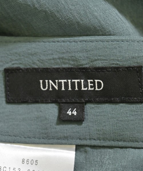 UNTITLED（アンタイトル）スラックス 緑 サイズ:44(XL位) レディース/2200696473067