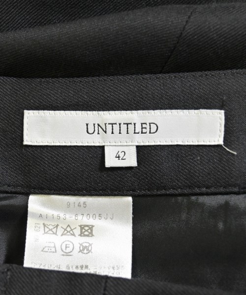 UNTITLED（アンタイトル）スラックス 黒 サイズ:42(L位) レディース/2200696473128