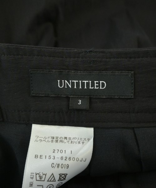 UNTITLED（アンタイトル）カーゴパンツ 黒 サイズ:3(L位) レディース/2200684875071