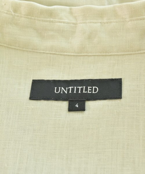 UNTITLED（アンタイトル）カジュアルシャツ ベージュ サイズ:4(XL位) レディース/2200694579044