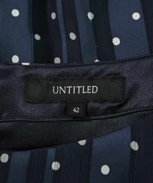 UNTITLED（アンタイトル）ワンピース 紺 サイズ:42(L位) レディース/2200694579129
