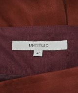 UNTITLED（アンタイトル）ロング・マキシ丈スカート 赤 サイズ:42(L位) レディース/2200694579181