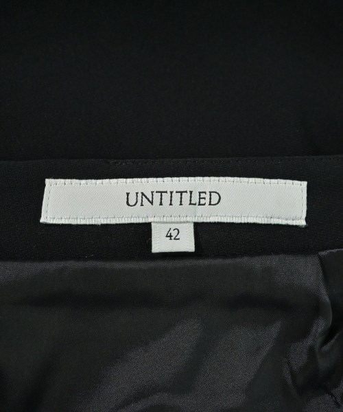 UNTITLED（アンタイトル）ひざ丈スカート 黒 サイズ:42(L位) レディース/2200694579228