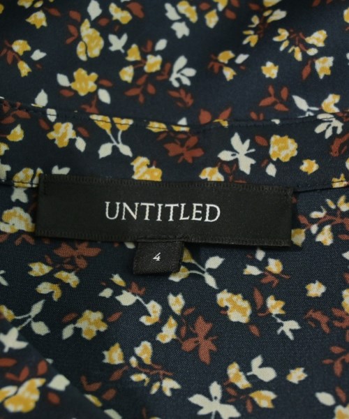 UNTITLED（アンタイトル）ブラウス 紺 サイズ:4(XL位) レディース/2200694579259