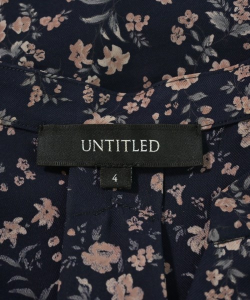 UNTITLED（アンタイトル）ブラウス 紺 サイズ:4(XL位) レディース/2200694579273