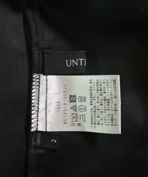 UNTITLED（アンタイトル）カジュアルシャツ 黒 サイズ:2(M位) レディース/2200696244025