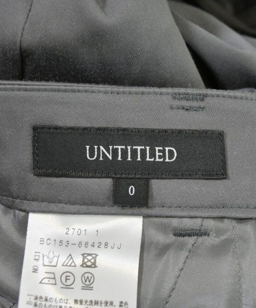 UNTITLED（アンタイトル）スラックス グレー サイズ:0(XS位) レディース/2200695585044