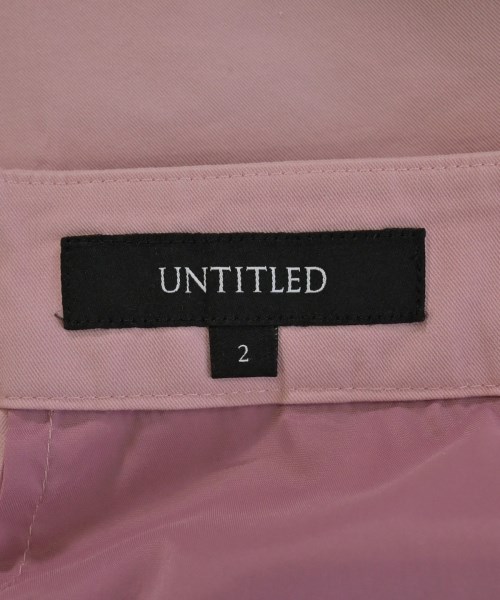 UNTITLED（アンタイトル）スラックス ピンク サイズ:2(M位) レディース/2200697864055