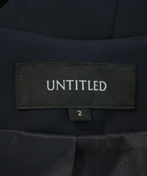 UNTITLED（アンタイトル）ノーカラージャケット 紺 サイズ:2(M位) レディース/2200696972034