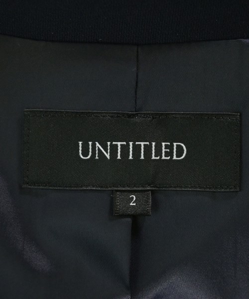 UNTITLED（アンタイトル）ノーカラージャケット 紺 サイズ:2(M位) レディース/2200698055018