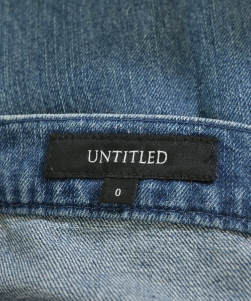 UNTITLED（アンタイトル）デニムパンツ 青 サイズ:0(XS位) レディース/2200640025014