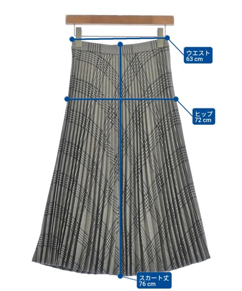 UNTITLED（アンタイトル）ロング・マキシ丈スカート グレー サイズ:0(XS位) レディース/2200640025069