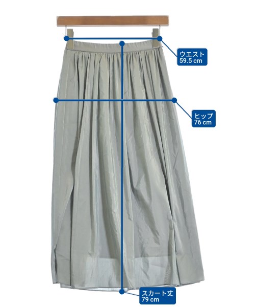 UNTITLED（アンタイトル）ロング・マキシ丈スカート 青 サイズ:0(XS位) レディース/2200640025083