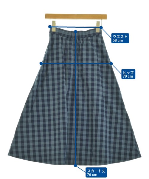 UNTITLED（アンタイトル）ロング・マキシ丈スカート 紺 サイズ:0(XS位) レディース/2200640025151