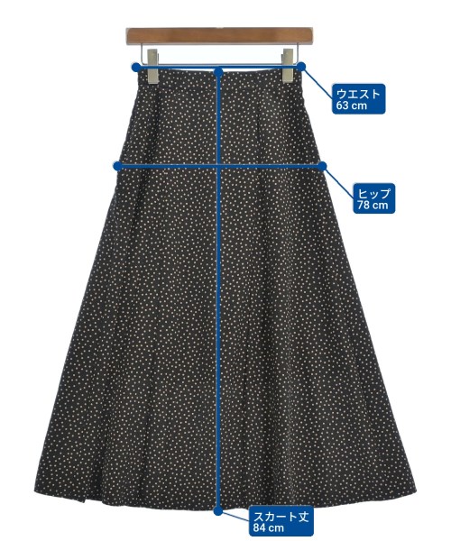 UNTITLED（アンタイトル）ロング・マキシ丈スカート 黒 サイズ:0(XS位) レディース/2200644937191