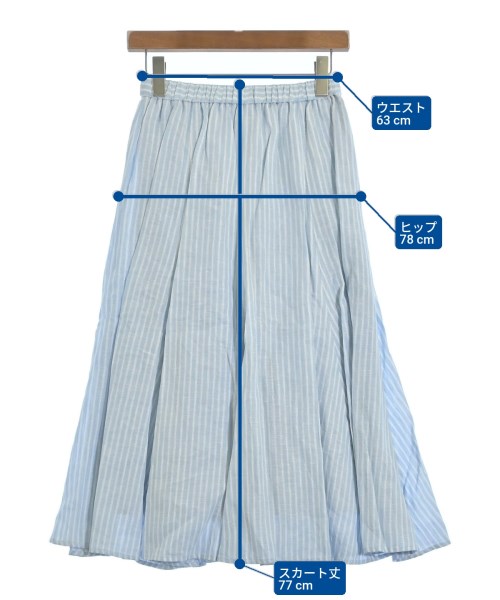 UNTITLED（アンタイトル）ロング・マキシ丈スカート 青 サイズ:0(XS位) レディース/2200644937214