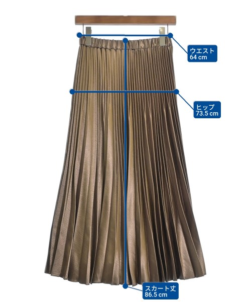 UNTITLED（アンタイトル）ロング・マキシ丈スカート 茶 サイズ:0(XS位) レディース/2200644937221