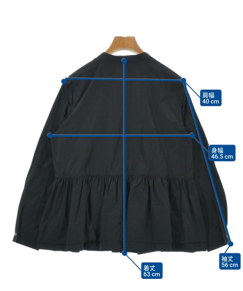 UNTITLED（アンタイトル）カジュアルシャツ 黒 サイズ:1(S位) レディース/2200644937337