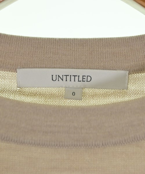 UNTITLED（アンタイトル）ニット・セーター ベージュ サイズ:0(XS位) レディース/2200644937405