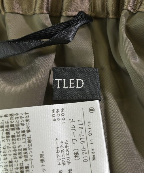 UNTITLED（アンタイトル）その他 茶 サイズ:XXS レディース/2200650355088