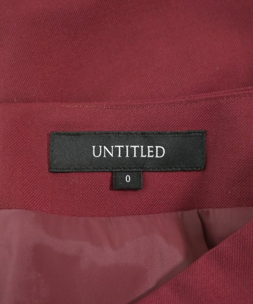 UNTITLED（アンタイトル）ロング・マキシ丈スカート 赤 サイズ:0(XS位) レディース/2200650355132