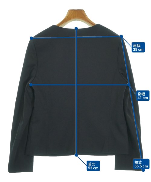 UNTITLED（アンタイトル）ノーカラージャケット 紺 サイズ:M レディース/2200650464025