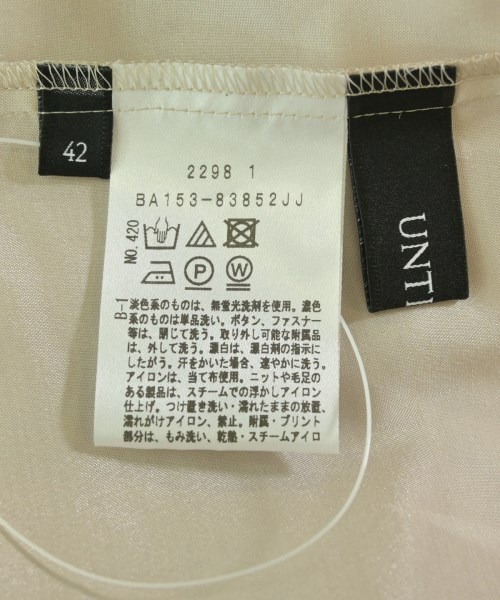 UNTITLED（アンタイトル）ブラウス ベージュ サイズ:42(L位) レディース/2200650122093