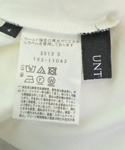 UNTITLED（アンタイトル）タンクトップ 白 サイズ:4(XL位) レディース/2200651810104