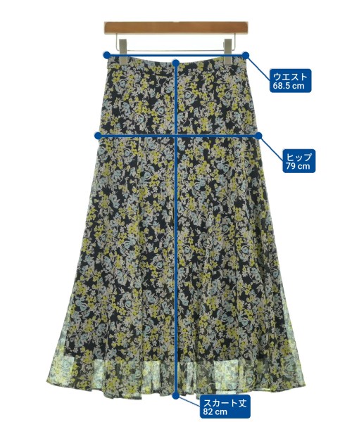 UNTITLED（アンタイトル）ロング・マキシ丈スカート 黒 サイズ:2(M位) レディース/2200646406428