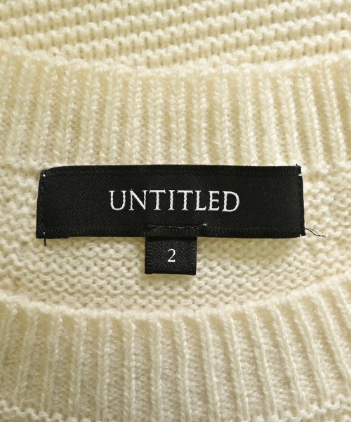 UNTITLED（アンタイトル）ニット・セーター 白 サイズ:2(M位) レディース/2200646406565