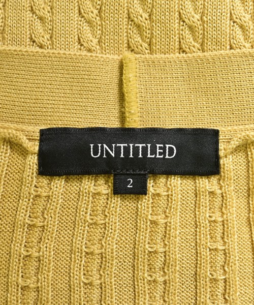 UNTITLED（アンタイトル）カーディガン 黄 サイズ:2(M位) レディース/2200646406695