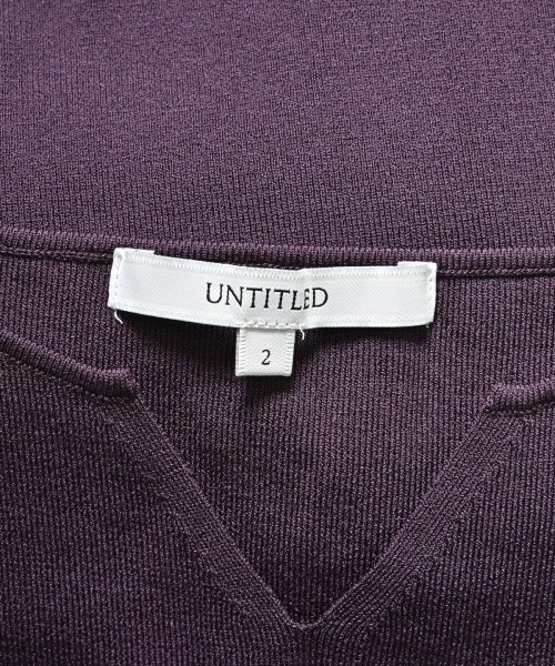UNTITLED（アンタイトル）ベスト/ノースリーブ 紫 サイズ:2(M位) レディース/2200646406831