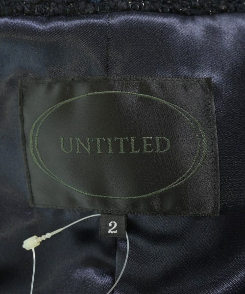 UNTITLED（アンタイトル）ノーカラージャケット 紺 サイズ:2(M位) レディース/2200651745031